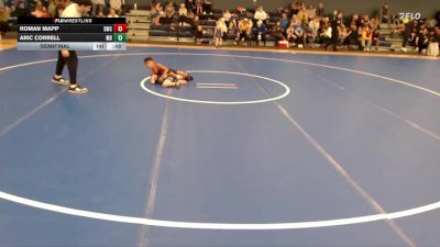 52-58 lbs Semifinal - Aric Correll, Midwest Destroyers vs Roman Mapp, Scottsbluff Wrestling Club
