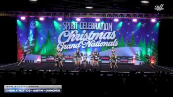 Cheer Athletics - Austin - Diamonds [2025 L2 Youth - Medium] 2025 Spirit Celebration Christmas Grand Nationals