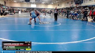 220 lbs Champ. Round 2 - Myles Dehmer, St. Michael-Albertville vs Cashmere Hamilton-Grunau, Minneapolis North Community