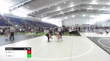 101 lbs Consi Of 4 - Mallory Diaz, No Team vs Kaliya Klise, Gold Rush Wrestling