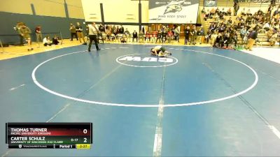 125 lbs Cons. Round 3 - Thomas Turner, Pacific University (Oregon) vs Carter Schulz, University Of Wisconsin-Eau Claire