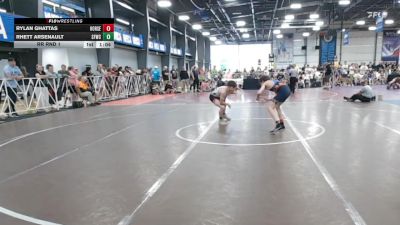 100 lbs Rr Rnd 1 - Rylan Ghattas, Iron Horse vs Rhett Arsenault, FORGE M/S