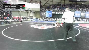 Boys 1A 215 lbs Champ. Round 2 - Mario De La Rosa, Royal vs Josiah Gutierrez, Wapato