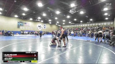 175 lbs Champ. Round 1 - Alan Melgar, Paso Robles vs Ace Diaz, Simi Valley