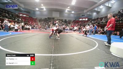 130 lbs Semifinal - Harley Fields, Caney Valley Wrestling vs Aaliyah Garell, Sperry Wrestling Club