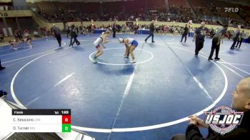 110 lbs Final - Coty Sessions, Lions Wrestling Academy vs Dru Turner, Hinton Takedown Club