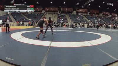 149 lbs Champ. Round 3 - Aidan Wells, Northwestern (Iowa) vs Aaron Durham, Marian University