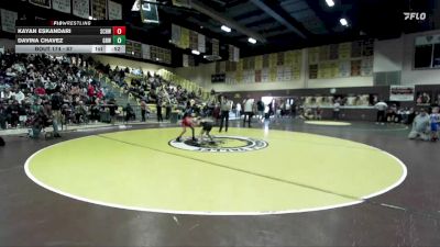 67 lbs Cons. Round 2 - Davina Chavez, Gold Rush Wrestling vs Kayan Eskandari, So Cal Hammers Wrestling