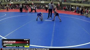 55 lbs Round 3 - Corbin Ritscher, Big Game Wrestling Club vs Joseph Cain, ANML