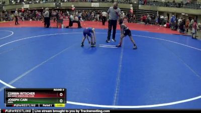 55 lbs Round 3 - Corbin Ritscher, Big Game Wrestling Club vs Joseph Cain, ANML