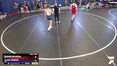 150 lbs Cons. Round 4 - Dokken Biladeau, IA vs Caden Borgen, MN