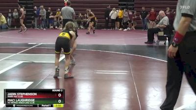 PW-1 lbs Round 2 - Maci Laughridge, VS Vikings Wrestling Club vs Jadin Stephenson, Indee Mat Club