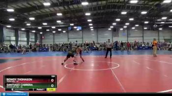 130 lbs Round 3 - Bowdy Thomason, Team USA vs Santiago Cabrera, No Escape WA