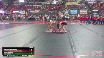 G - 100 lbs Semifinal - River Cote, Ronan (Girls) vs Gracie Murray, Huntley Project (Worden) (Girls)