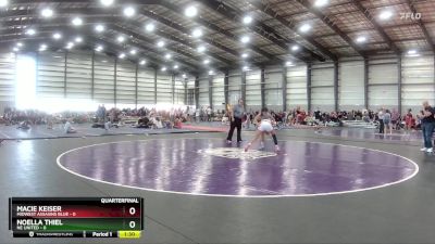 100 lbs Semis - R1 Wb - Raena Todhunter, Indiana Inferno Black vs Lilli Kendel, Team Ohio Gray