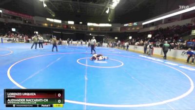 88 lbs Champ. Round 2 - Lorenzo Urquiza, Bagdad vs Alexander Naccarati-Cholo, Grindhouse Wrestling Club