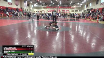 60 lbs Cons. Semi - William Mann, No Nonsense Wrestling vs Zaiden Jones, MN Elite