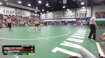130 lbs 1st Place Match - Amber Zapot Barnett, Chaparral vs Lily Aboueldahab, Vista Murrieta