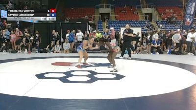 120 lbs Cons. Rd Of 32 - Demetria Griffin, Illinois vs Saydee Lussenhop, Colorado