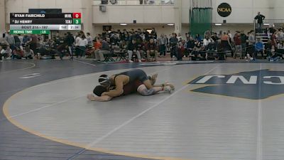 197 lbs Quarterfinal - Ryan Fairchild, Muhlenberg vs DJ Henry, Tcnj