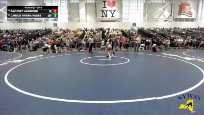 108 lbs Champ. Round 3 - Zachary Hammond, Fulton Wrestling vs Carlos Rivera-Russe, Amsterdam Wrestling Team