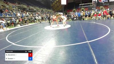 220 lbs Rnd Of 64 - Nicholas Ebrahimi, Connecticut vs Reagan Gowen, Oregon