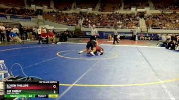 D2-190 lbs 1st Place Match - Loren Phillips, Kofa vs Sir Friday, Canyon View