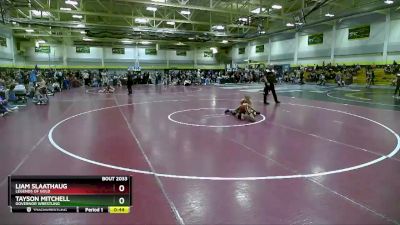 70 lbs Cons. Semi - Tayson Mitchell, Governor Wrestling vs Liam Slaathaug, Legends Of Gold