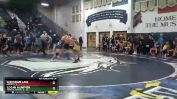 182 lbs Finals (2 Team) - Logan Alawneh, TEMECULA VALLEY B vs Christian Case, Liberty