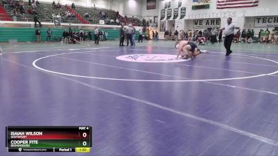 157 lbs Round 1 - Isaiah Wilson, Southport vs Cooper Fite, Brownsburg