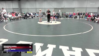 106 lbs 4th Wrestleback (16 Team) - Braeden Hamill, Wisconsin vs Jarrett Smith, Michigan