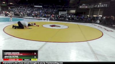 80 lbs Quarterfinal - Carsen Grooms, Port Angeles Wrestling Club vs Denton Petrie, Big Cat Wrestling Club