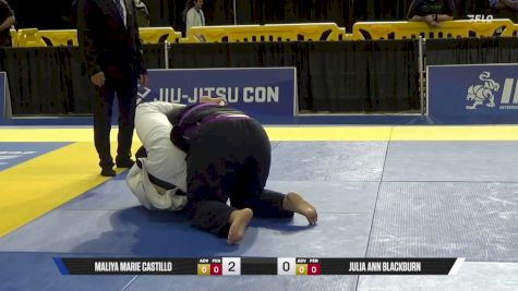 Julia Ann Blackburn vs Maliya Marie Castillo 2026 Pan Jiu Jitsu IBJJF Championship