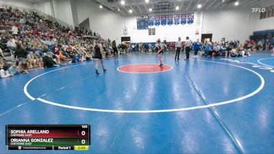 105 lbs Round 5 - Sophia Arellano, Cheyenne East vs Orianna Gonzalez, Cheyenne East