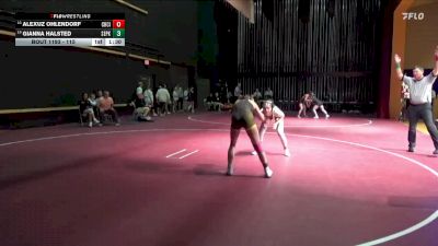 115 lbs 17th Place Match - Alexuz Ohlendorf, Charles City vs Gianna Halsted, Southeast Polk