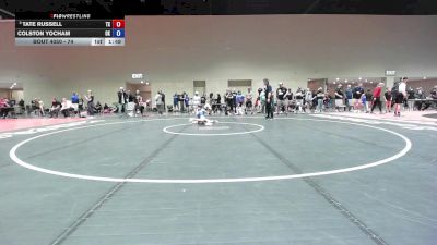 74 lbs Quarters - Tate Russell, TX vs Colston Yocham, OK