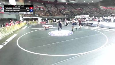 155 lbs Cons. Semis - William Simms Jr., Klamath Trinity Wrestling Club vs Jonathen Zamora, Dethrone Wrestling Club