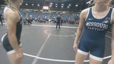 117 lbs Cons. Round 3 - Alissa Cowing, Wayland Baptist University vs Meghan Menke, Missouri Baptist University