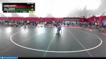 160-161 B Round 1 - Ayden Maertz, West Bend East vs Will Barnes, CR Washington