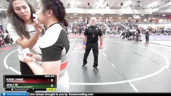 143 lbs Cons. Semi - Katie Lange, Augsburg University vs Emily Se, Southern Oregon University