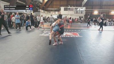96 kg Semifinal - Alliya Walker, New River Wrestling Club vs Avery Haber, Wyoming Seminary