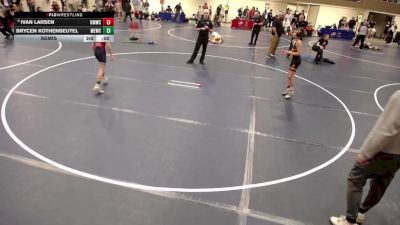 14U - 92 lbs Cons. Round 5 - Liam Maley, Northfield James Gang Wrestling vs Maddox Boogerd, Flat Earth Wrestling Club