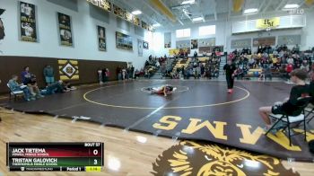 98 lbs Quarterfinal - Jack Tietema, Powell Middle School vs Tristan Galovich, Thermopolis Middle School