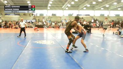 106 lbs Rr Rnd 3 - Jowell Quinones, Falcons Wrestling Club - HSB vs Jackson Torres, Liberty High School - HSB