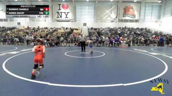 50 lbs Cons. Round 3 - James Grant, Penn Yan Wrestling Club vs Dominic Daniels, NWAA