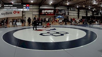 61 kg Cons. Round 3 - Elijah Lowe, RTC South vs Anthony Sagaris, Compound Wrestling - Great Lakes