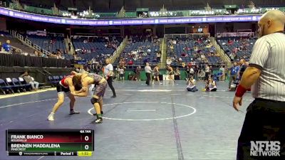 4A 144 lbs Champ. Round 1 - Frank Bianco, Rolesville vs Brennen Maddalena, Pinecrest