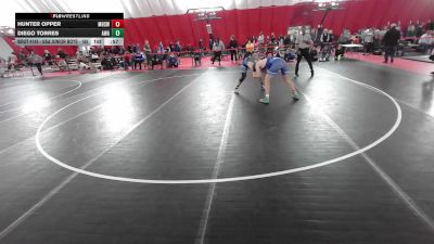 USA Junior Boys - 175 lbs Cons. Round 2 - Hunter Opper, Merrill High School Wrestling vs Diego Torres, Askren Wrestling Academy