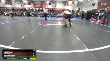 157 lbs Champ. Round 1 - Ben Nguyen, Archbishop Mitty vs James Xu, Los Gatos