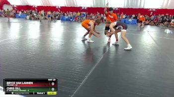 150 lbs Champ Round 1 (16 Team) - Bryce Van Lannen, Pulaski vs Chris Dill, IL Top Dawgs-ORANGE